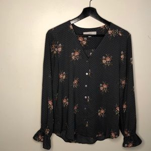 EUC Loft patterned blouse